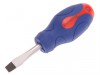 Faithfull Slotted Flared Soft Grip Screwdriver 6.5mm Stubby