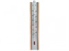Faithfull Thermometer Wall Beech Silver 200mm
