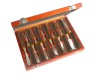 Faithfull 12 piece Woodcarving Set in Case