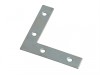 Forge Corner Plates Zinc Plated 75mm Pack of 10