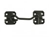 Forge Cabin Hooks - Black Powder Coated 100mm (4in)