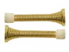 Forge Spring Door Stop Brass Finish 80mm Pack of 2