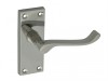 Forge Backplate Handle Latch - Scroll Chrome Finish 102mm
