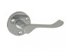 Forge Lever On Rose Handle - Gable Chrome Finish