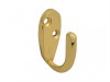 Forge Robe Hooks - Brass Finish 40mm Pack of 2