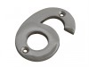Forge Numeral No.6 - Chrome Finish 75mm (3in)
