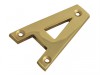 Forge Letter A - Brass Finish 75mm (3in)
