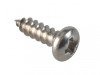 ForgeFix Self-Tapping Screw Pozi Pan A2 SS 3/8in x 4 ForgePack 80