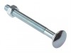 Forgefix Carriage Bolt & Nut Zp M6 x 125 Bag 25