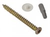 ForgeFix Concrete Frame Screw Torx Compatible High-Low Thread ZYP 7.5 x 42mm Box 100
