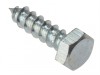 ForgeFix Coach Screw Hexagon Head Single Thread ZP M6 x 120mm Bag 10