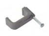 ForgeFix Cable Clip Flat Grey 10.00mm Box 100