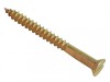 ForgeFix Wood Screw Slotted CSK Brass 1.1/2in x 6 Forge Pack 12