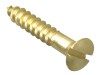 ForgeFix Wood Screw Slotted CSK Brass 1in x 8 Forge Pack 16