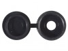 ForgeFix Hinged Cover Cap Black No. 6-8 Bag 100