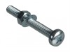 ForgeFix Machine Screw Pozi Pan Head ZP M5 x 40mm Forge Pack 6