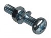 ForgeFix Machine Screw Pozi Pan Head ZP M6 x 30mm Forge Pack 6