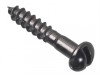 ForgeFix Wood Screw Slotted Round Head ST Black Japanned 3/4in x 6 Forge Pack 40