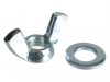 ForgeFix Wing Nut & Washers ZP M10 Forge Pack 6