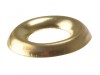 ForgeFix Screw Cup Washers Solid Brass Polished No.8 Bag 200