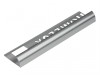 Homelux Tile Trim Homelux Metal Round Edge Silver Effect 9mm x 2.4M (Box 10)