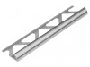 Homelux Tile Trim Metal Round Edge Silver Effect 6mm x 2.4M (Box 10)