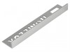 Homelux Tile Trim Homelux Metal Straight Edge Silver Effect 10mm x 2.5M (Box 10)