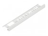 Homelux Tile Trim Homelux PVC Straight Edge White 6mm x 2.5M (Box 10)