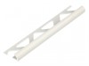 Homelux Tile Trim PVC Round Edge White 6mm x 2.44M (Box 10)