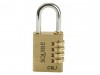 Henry Squire CSL1 Brass Combination Padlock