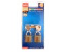 Henry Squire LP6T Leopard Brass Luggage Locks Card of 2