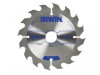 IRWIN Construction Circular Saw Blade 125 x 20mm x 16T ATB