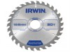 IRWIN Construction Circular Saw Blade 165 x 30mm x 30T ATB
