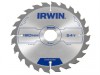 IRWIN Construction Circular Saw Blade 180 x 30mm x 24T ATB