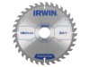 IRWIN Construction Circular Saw Blade 180 x 30mm x 36T ATB