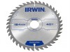 IRWIN Construction Circular Saw Blade 184 x 30mm x 40T ATB