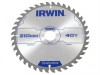 IRWIN Construction Circular Saw Blade 210 x 30mm x 40T ATB