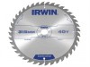 IRWIN General Purpose Table & Mitre Saw Blade 315 x 30mm x 40T ATB