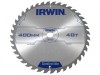 IRWIN General Purpose Table & Mitre Saw Blade 400 x 30mm x 40T ATB