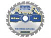 IRWIN Weldtec Cordless Circular Saw Blade 165 x 20mm x 24T ATB