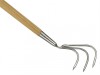 Kent & Stowe Long Handled 3-Prong Cultivator Stainless Steel