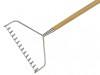 Kent & Stowe Stainless Steel Long Handled Soil Rake, FSC