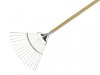 Kent & Stowe Long Handled Lawn & Leaf Rake Stainless Steel