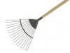 Kent & Stowe Long Handled Lawn & Leaf Rake Carbon Steel