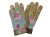 Kent & Stowe Aqua Peony Premium Comfort Gloves - Ladies Medium