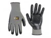 nitrile gripper work glove - large