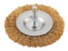 KWB Crimped Brass Wire Wheel Brush 75mm Fine