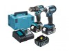 Makita DLX2460T3J Brushless Twin Pack 18V 3 x 5.0Ah Li-ion