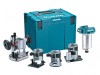 Makita DRT50ZJX3 Router/Trimmer Body + 4 Bases 18V Bare Unit