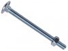 METALMATE Cup Square Hex Bolt & Nut ZP M6 x 75mm Box 25